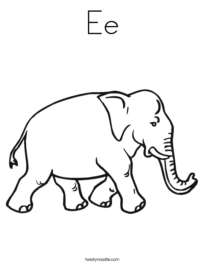 Ee Coloring Page