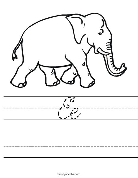 Elephant Walking Worksheet
