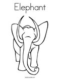 Elephant Coloring Page