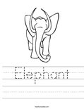 Elephant Worksheet