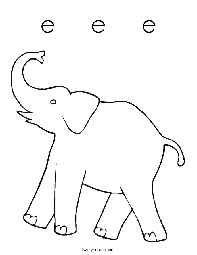 e    e    e Coloring Page