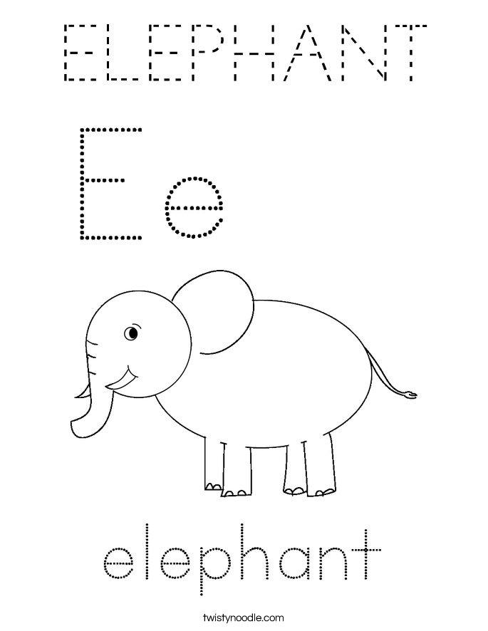 ELEPHANT Coloring Page