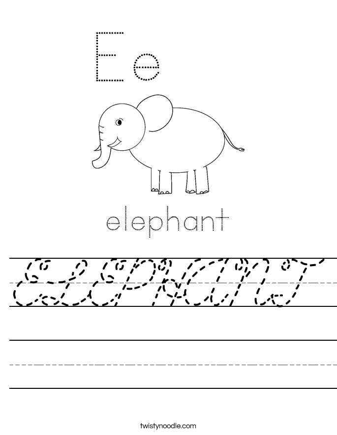 ELEPHANT Worksheet