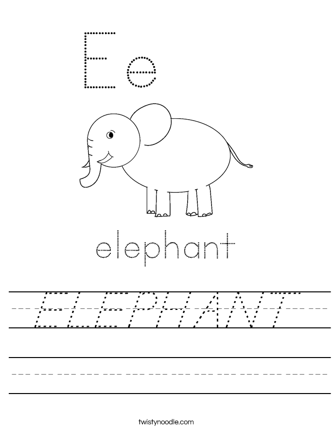 ELEPHANT Worksheet