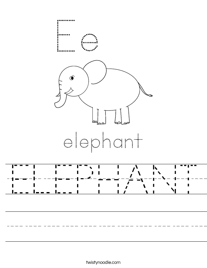 ELEPHANT Worksheet