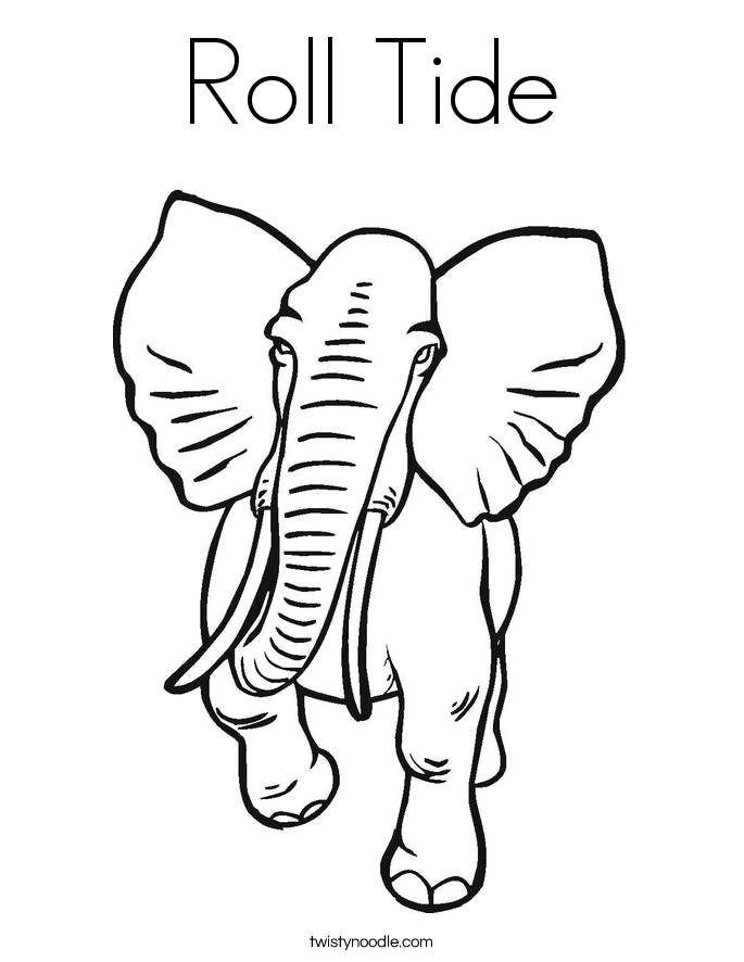 Roll Tide Coloring Page