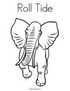 Roll Tide Coloring Page