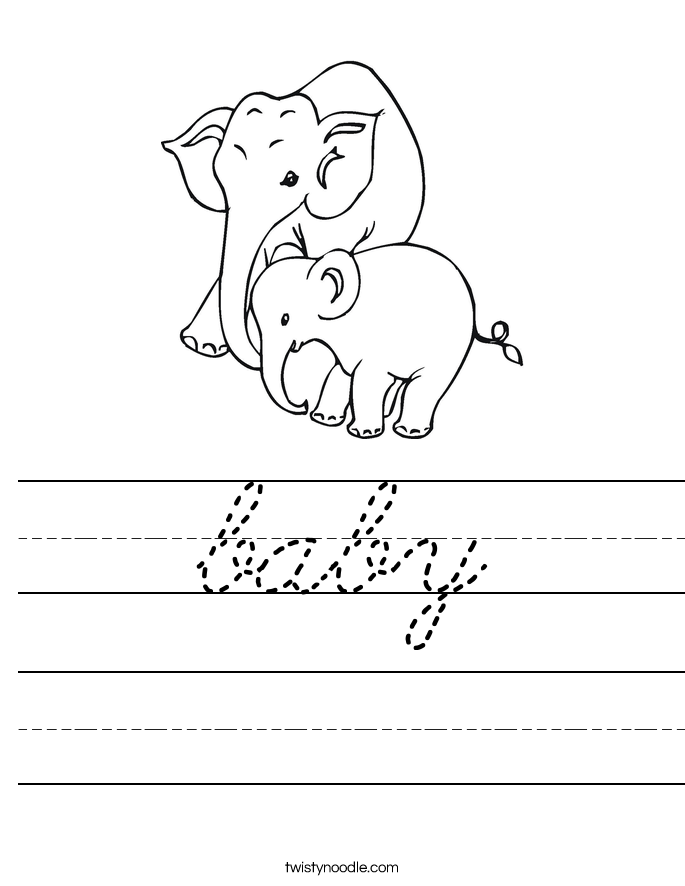 baby Worksheet