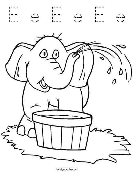 Elephant Coloring Page