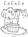 E e E e E e Coloring Page