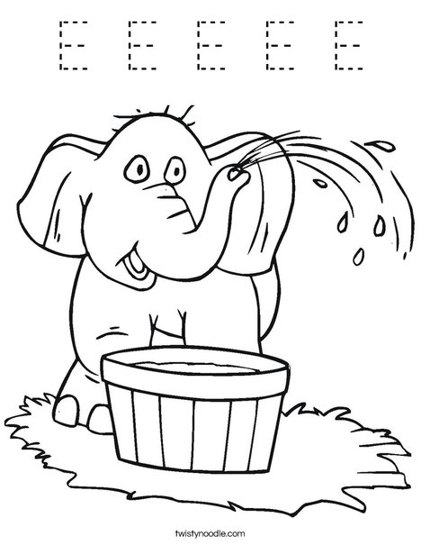 Elephant Coloring Page