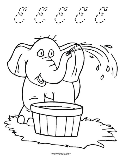 Elephant Coloring Page