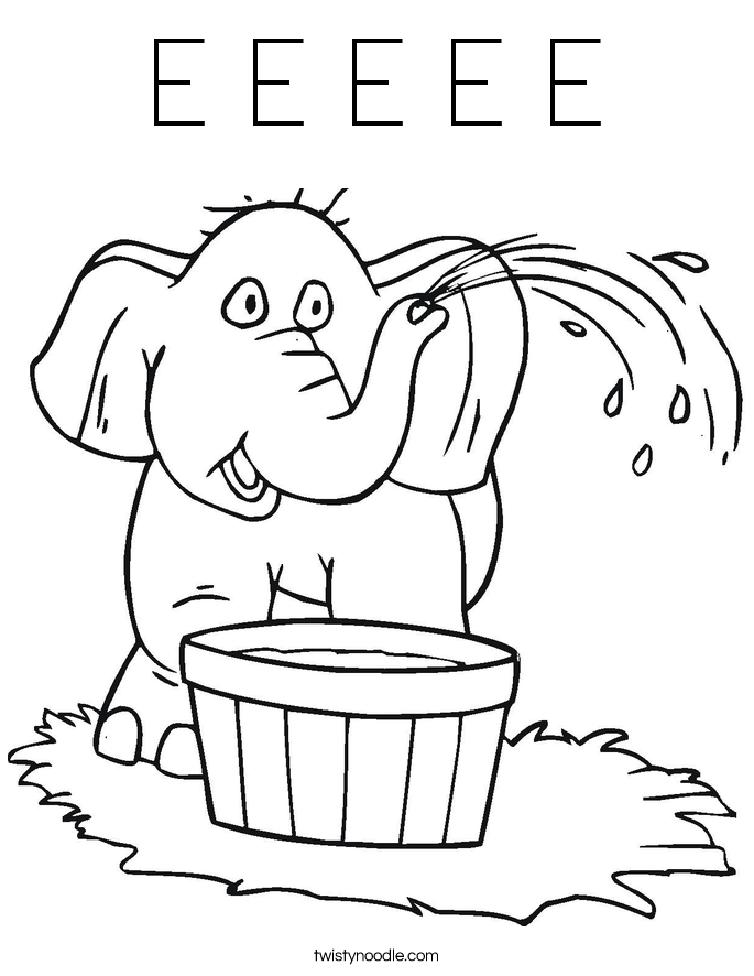 E E E E E Coloring Page