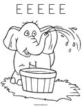 E E E E E Coloring Page