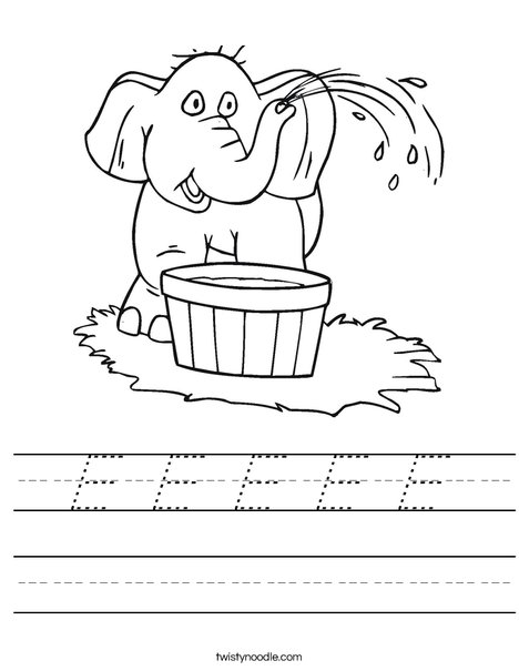 Elephant Worksheet