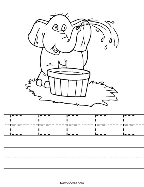 Elephant Worksheet