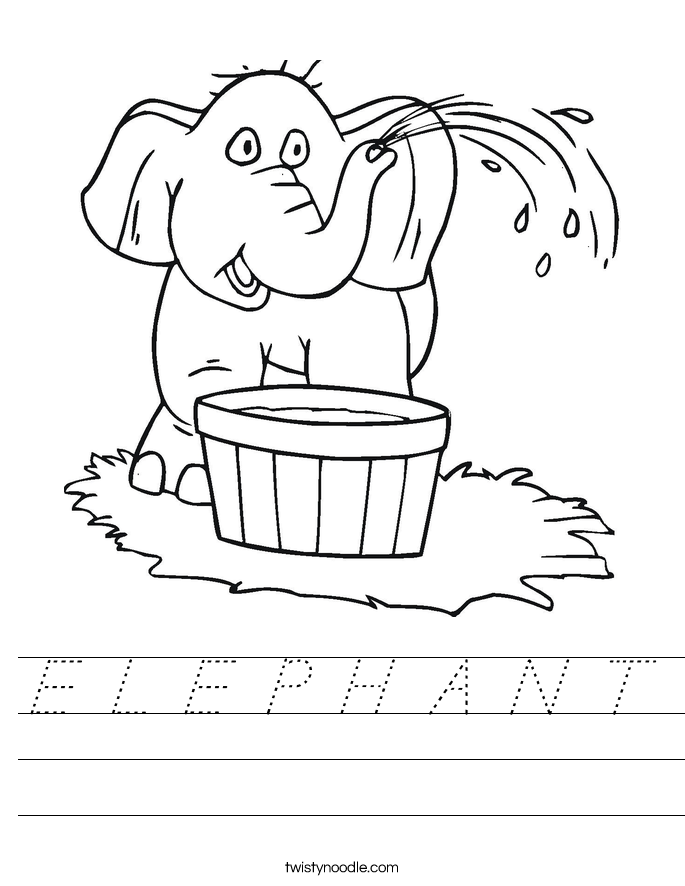 E L E P H A N T Worksheet