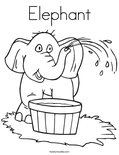Elephant Coloring Page
