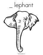 _ lephant Coloring Page