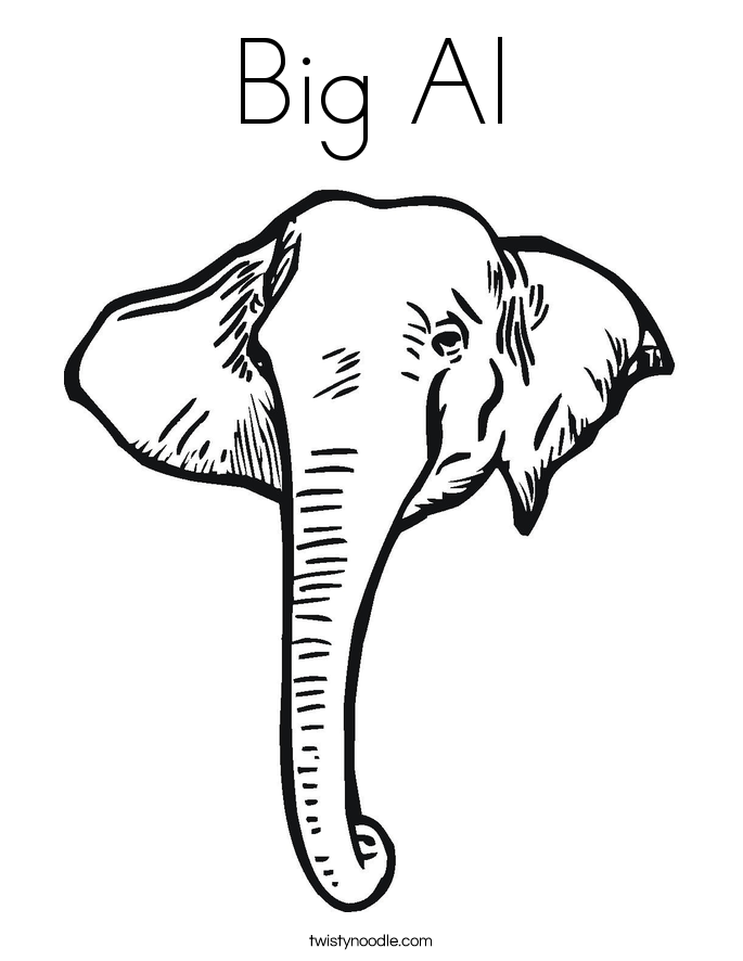 Big Al Coloring Page