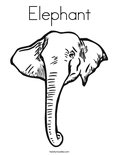 Elephant Coloring Page