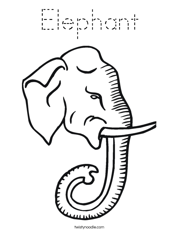 Elephant Coloring Page