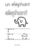 un éléphant Coloring Page