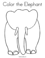 Color the Elephant Coloring Page