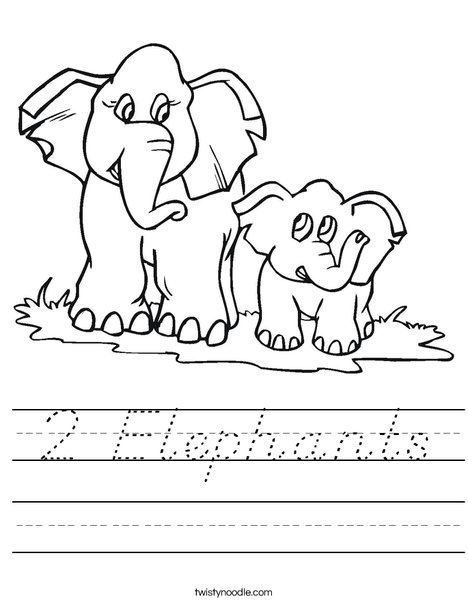 How many elephants? Worksheet