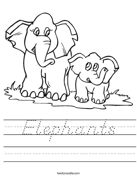 How many elephants? Worksheet