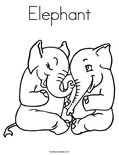 Elephant Coloring Page