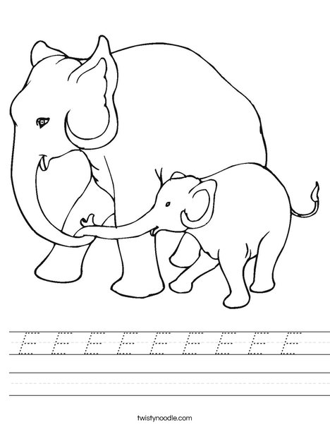 Elephants are mammals. Worksheet