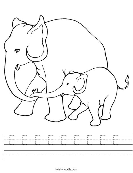 Elephants are mammals. Worksheet