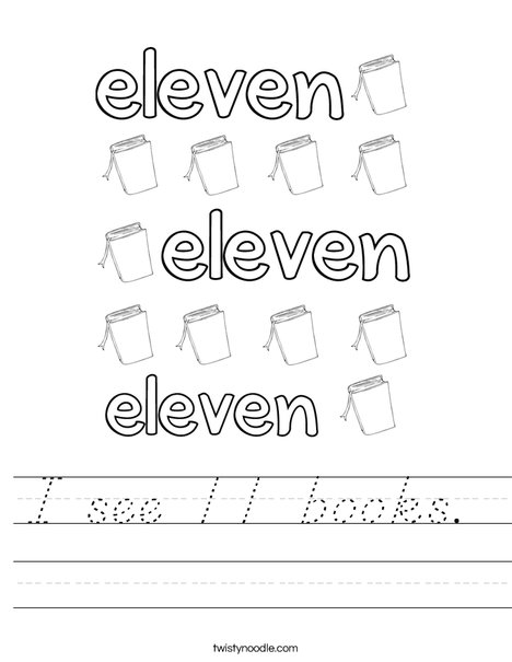 Eleven Books Worksheet