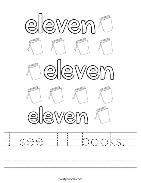 Eleven Books Worksheet