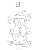 Elf Coloring Page