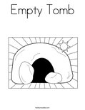 Empty TombColoring Page