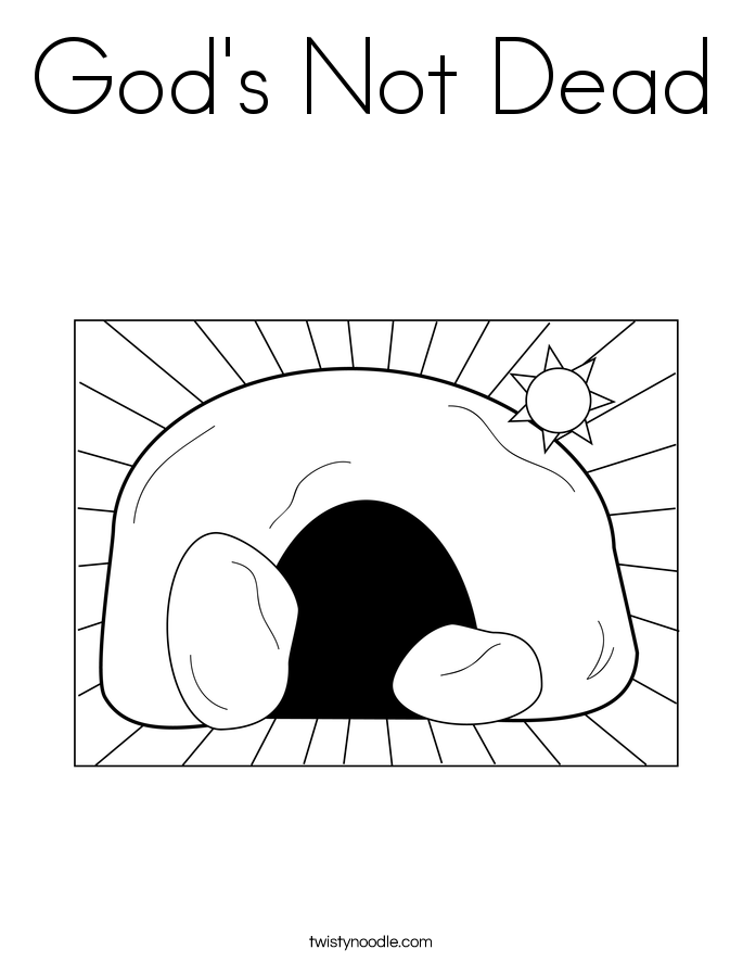 God's Not Dead Coloring Page