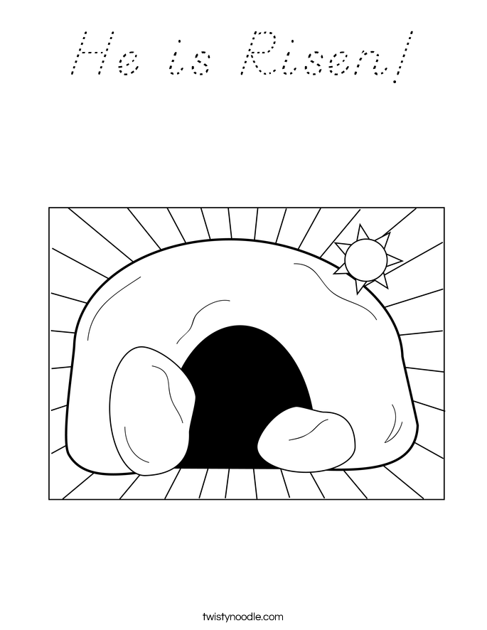 He is Risen! Coloring Page