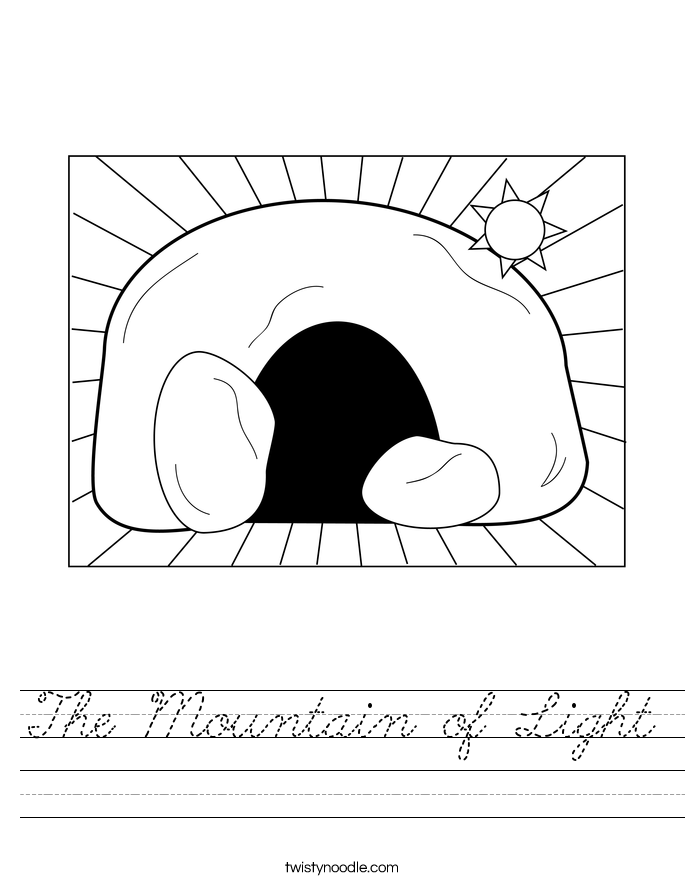 The Mountain of Light Worksheet