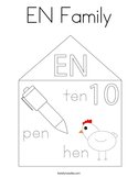 EN Family Coloring Page