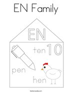 EN Family Coloring Page