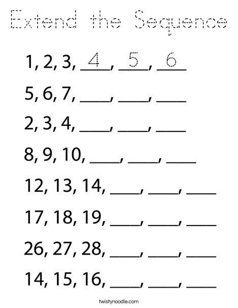 Extend the Sequence Coloring Page