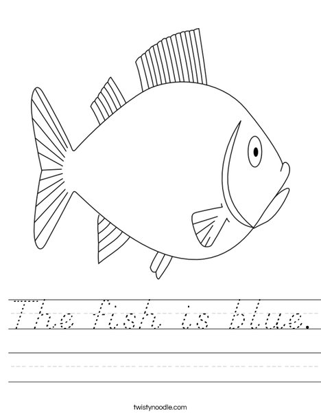 F is for Fish Worksheet
