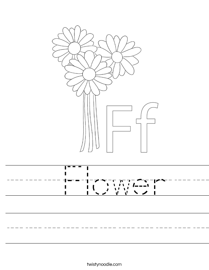  Flower Worksheet