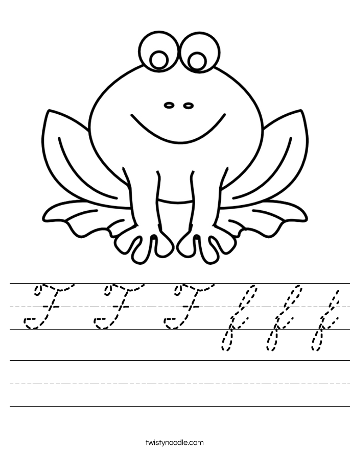 F F F f f f Worksheet