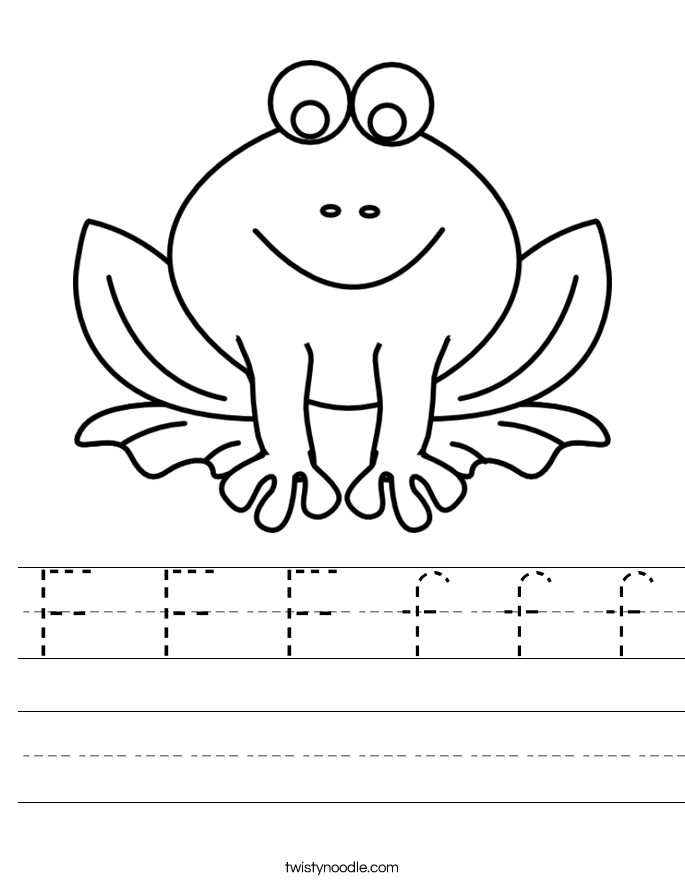 F F F f f f Worksheet