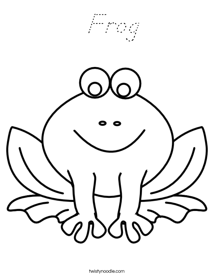  Frog Coloring Page