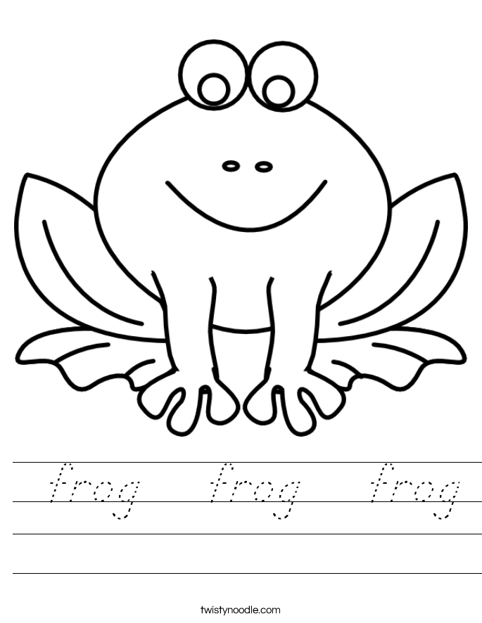  frog   frog   frog Worksheet