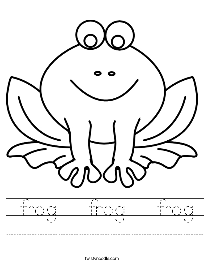  frog   frog   frog Worksheet